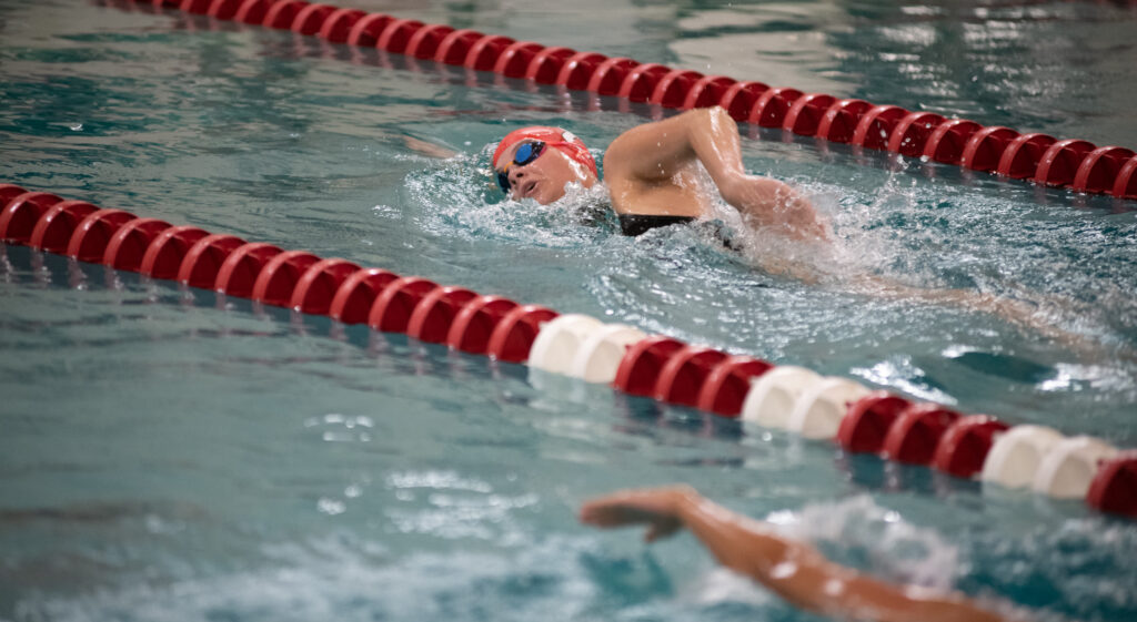 Student swimming