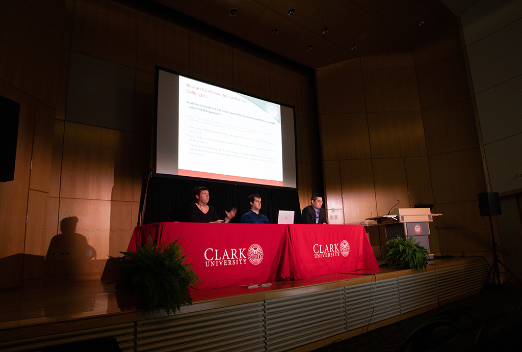 From left: Professors Terrasa Ulm, Hamidreza Ahady Dolatsara, and Shuo Niu