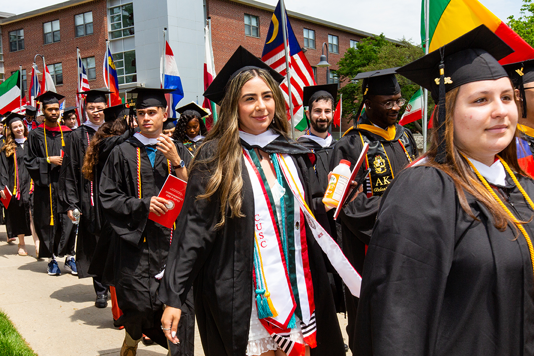 Clark University 2022 Commencement procession