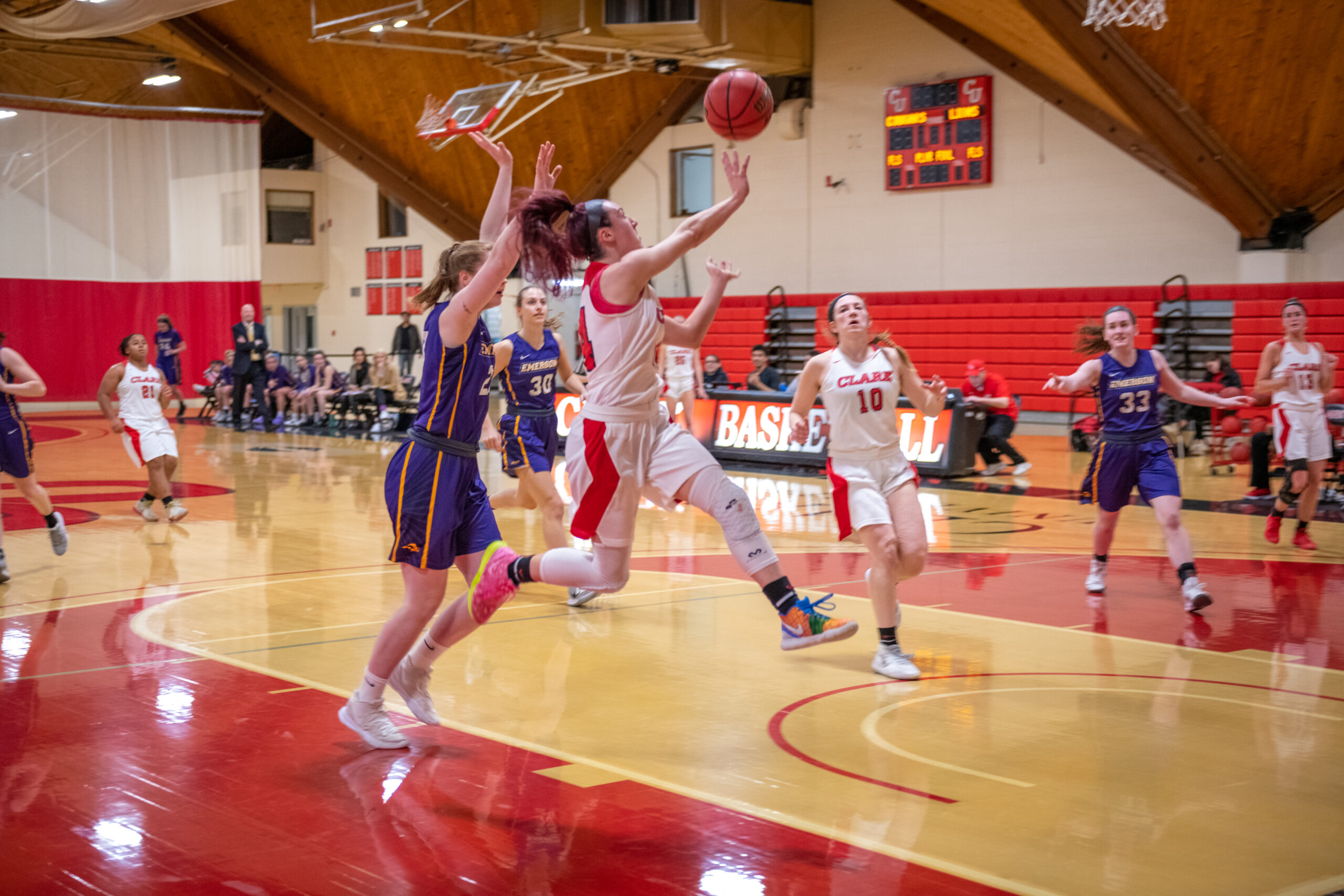 women on basketball court