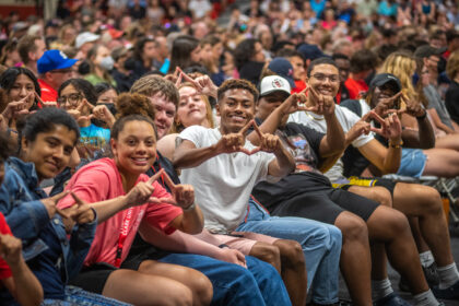 students sitting together