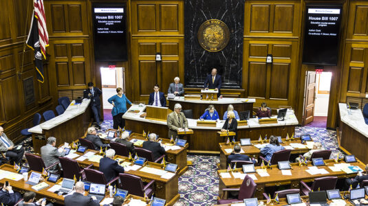 Indiana State Legislature in session