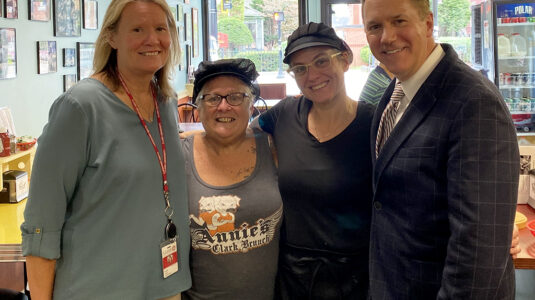 David Fithian and Trish Cronin at Annie's Clark Brunch