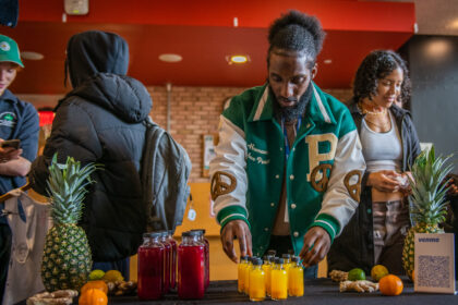 Student sells juice