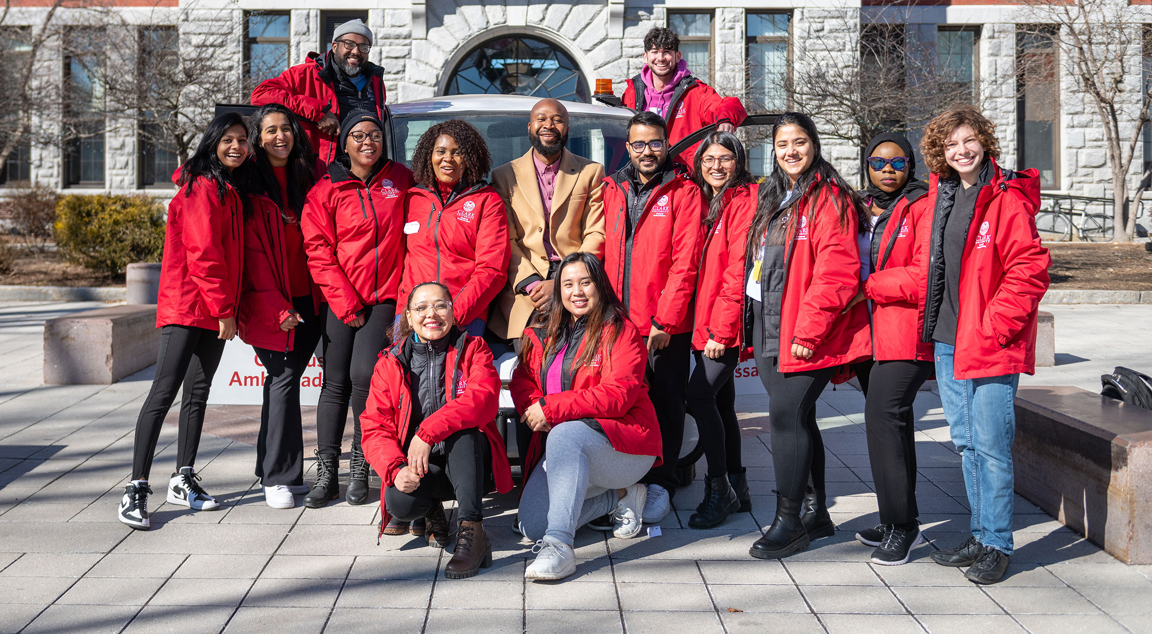 Campus Ambassadors with their advisor