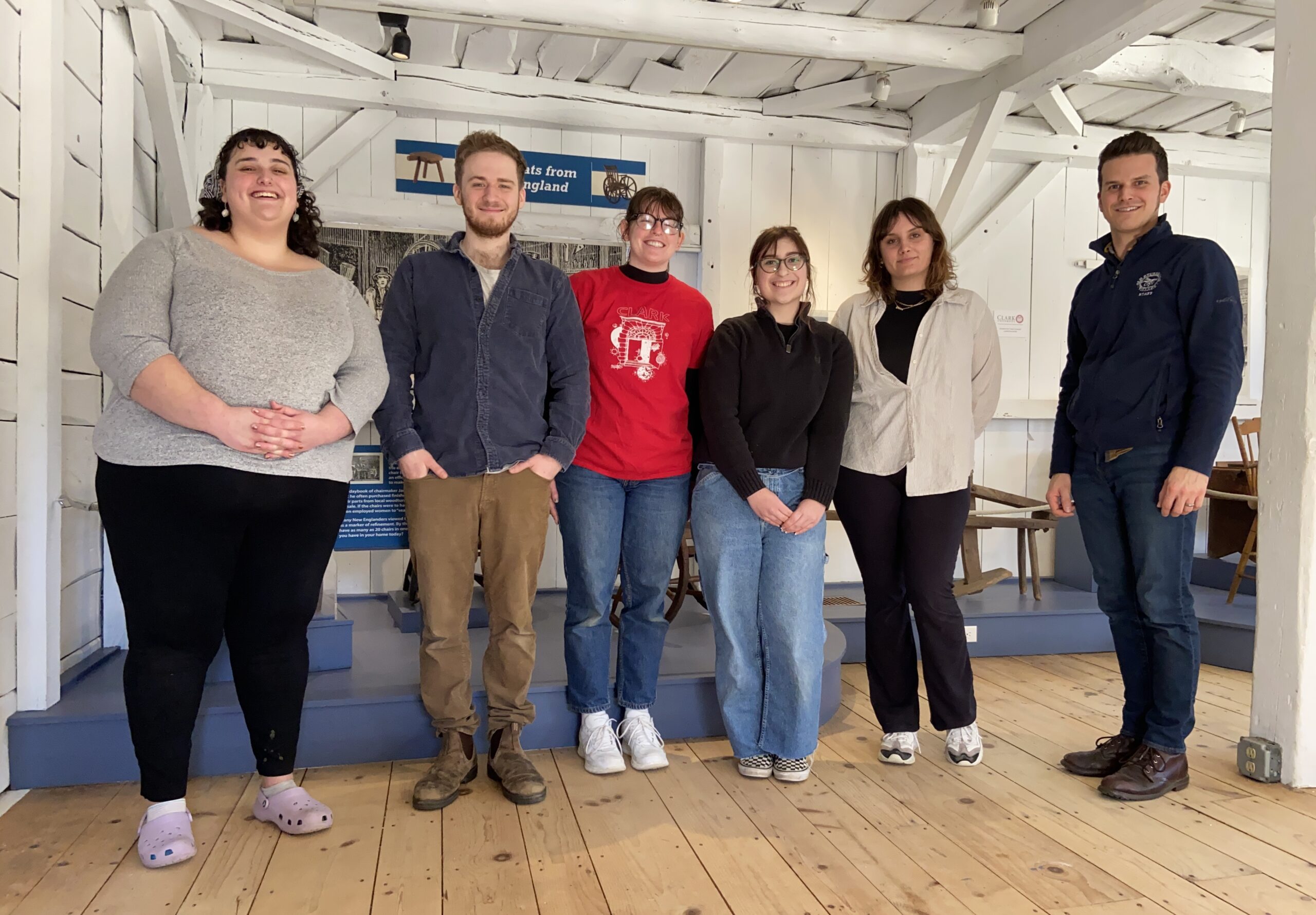 Students from the Public History course with Derek Heidemann ’09, M.A. ’10.