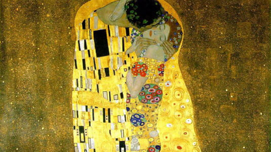 The Kiss painting by Gustav Klimt