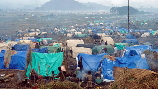 CDC photo of refugee camp in eastern Zaire