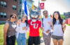 Students with mascot