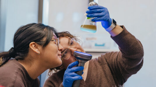 students with beaker