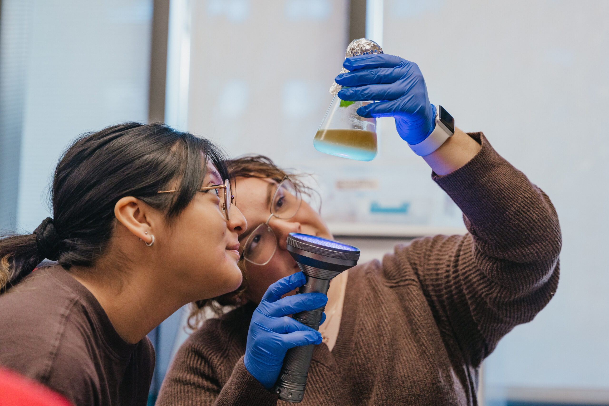 students with beaker