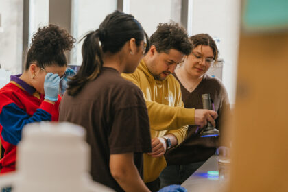 students in science lab