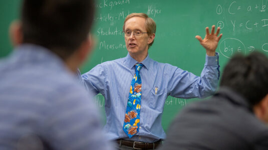 Professor Wayne Gray in the classroom