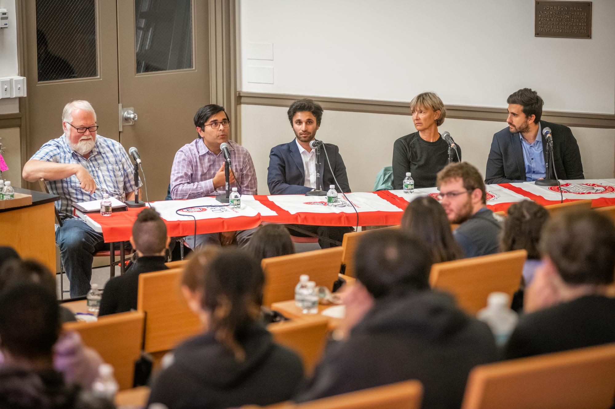 people at panel table