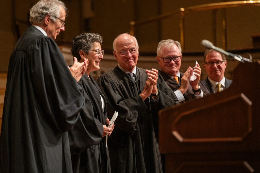 Margaret Guzman with fellow judges at her federal court investiture