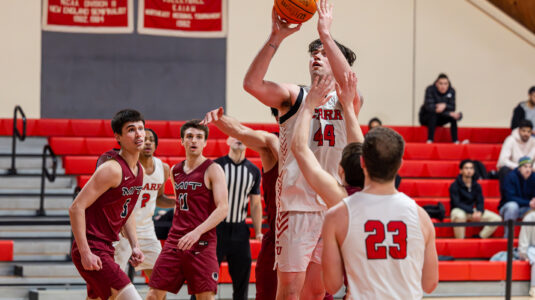 Kekoa McArdle ’25 takes a shot during a recent game.