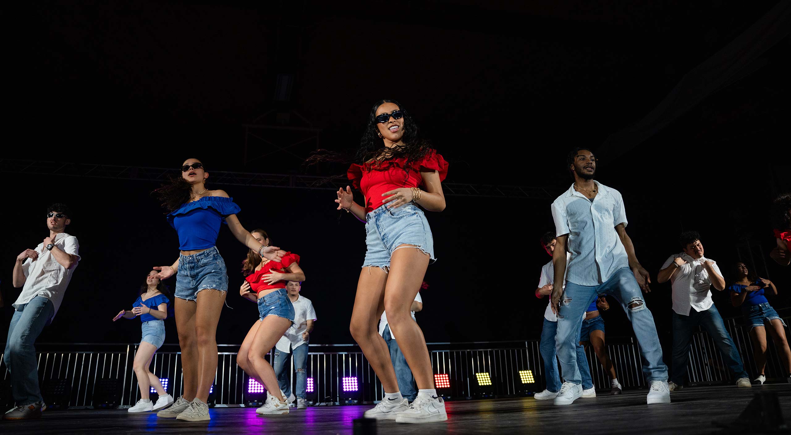 Students dancing during a performance at the 2024 Gala event