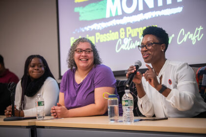 Gloria Agossou, Bri Azier, and Stacy Lawrence