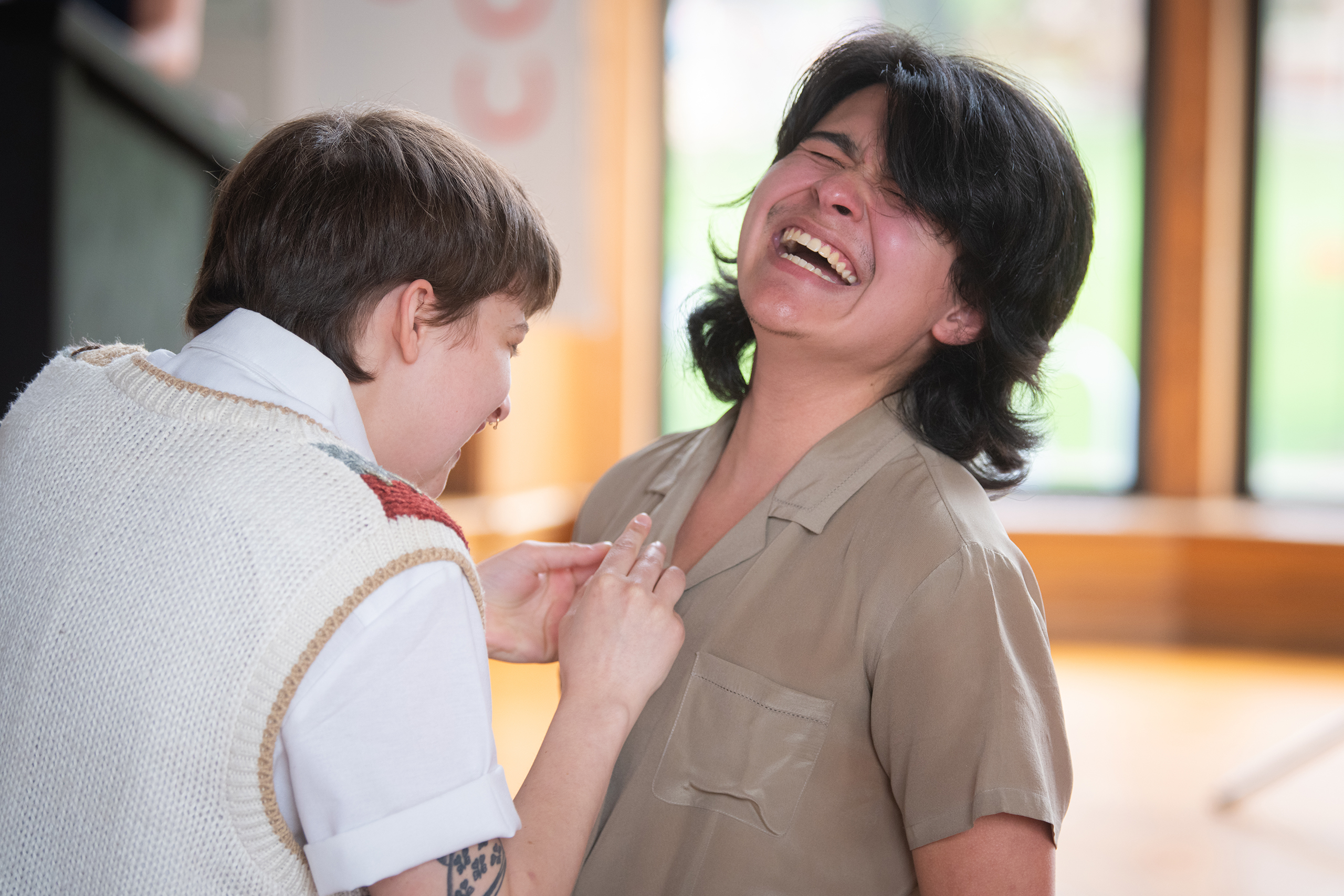 Clark student receives first-gen pin at graduation ceremony