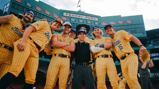 Noah Katz with the Savannah Bananas at Fenway Park