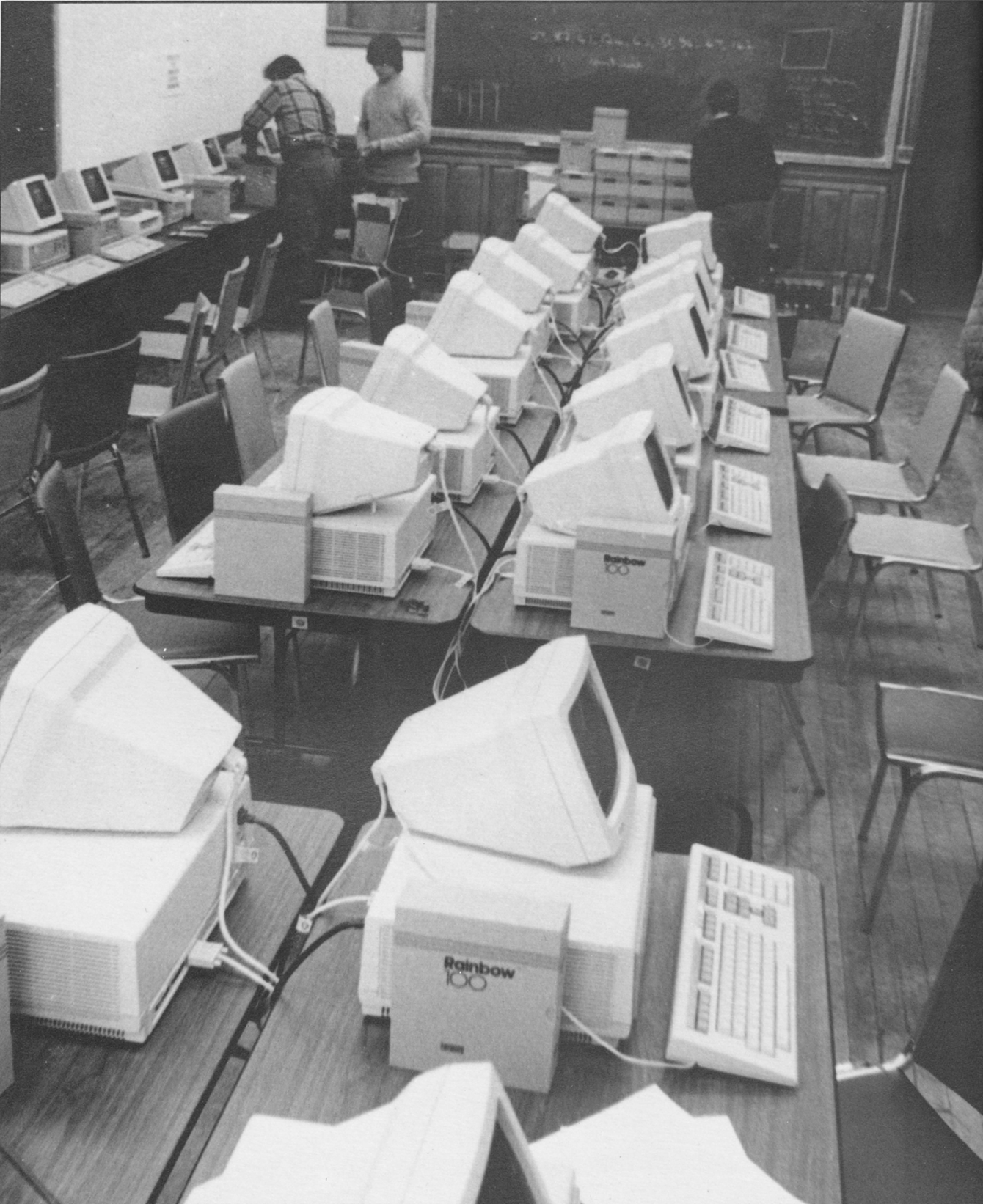 Clark Computer Lab, 1984: The ‘Rainbow Room’ - Clark Now | Clark University