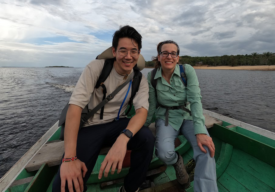 Florencia Sangermano with team leader David Dao