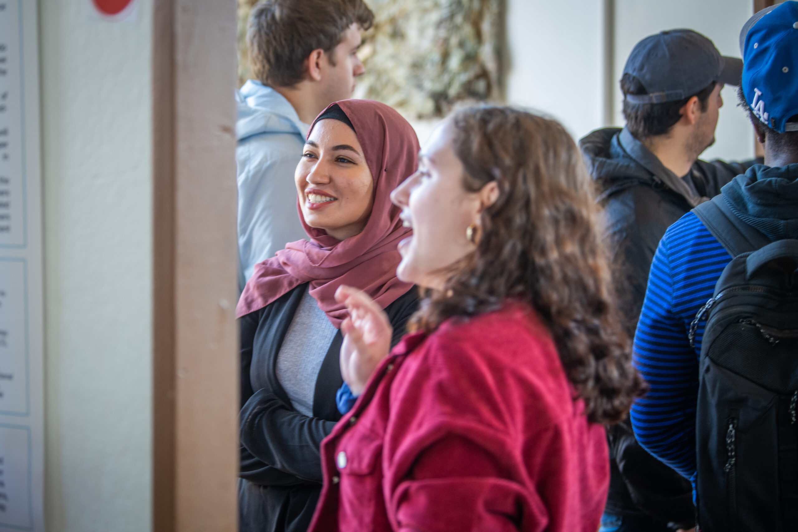 students at poster