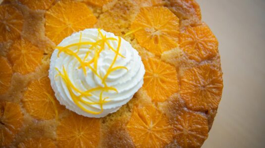 orange cake dessert