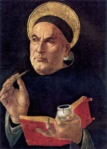 A painting of Thomas Aquinas