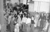 Students mingle in Jonas Clark Hall in 1954