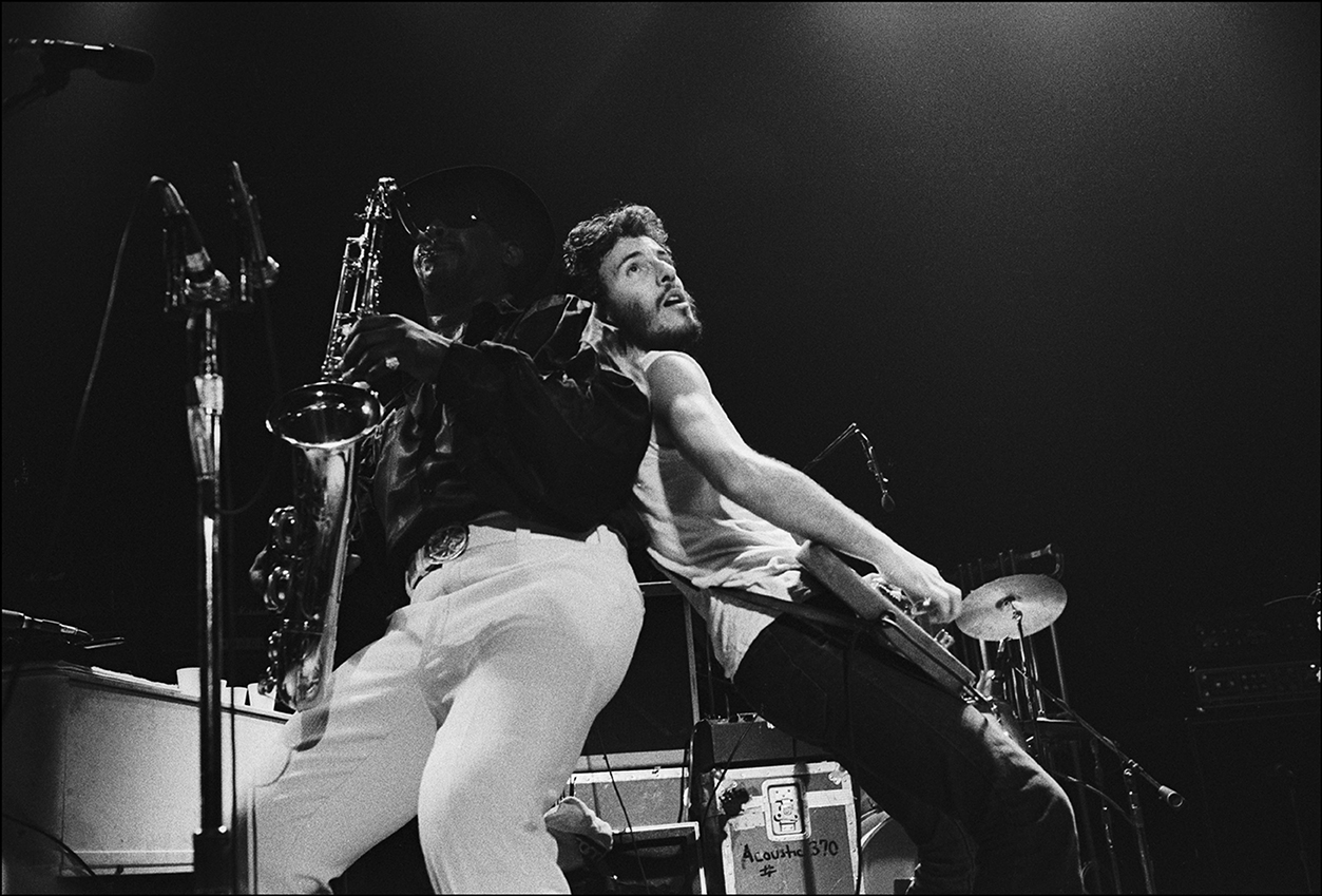 Bruce Springsteen at the Trenton War Memorial in November 1974