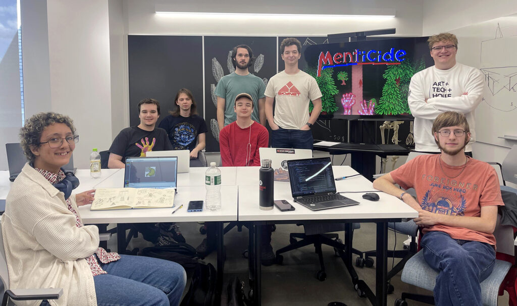 Members of the Game Studio team that created "Menticide"