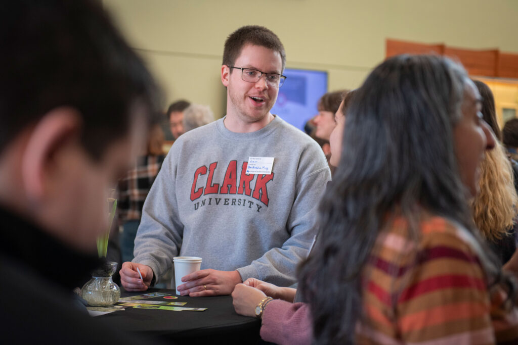 Guests mingle at the EPIC lab celebration.