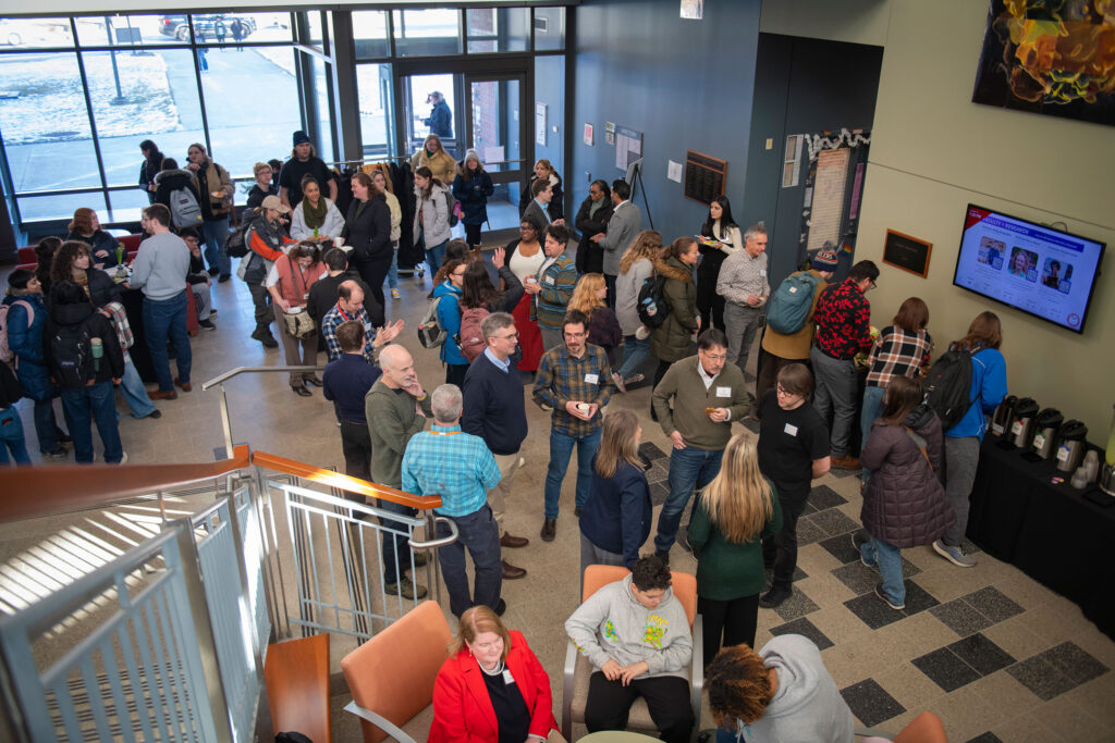 The EPIC event drew dozens to the Lasry Center atrium.