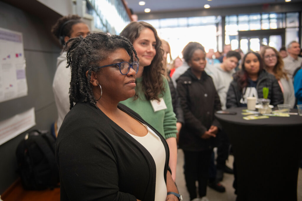 Biology professors Chandra Jack, left, and Kaitlyn Mathis