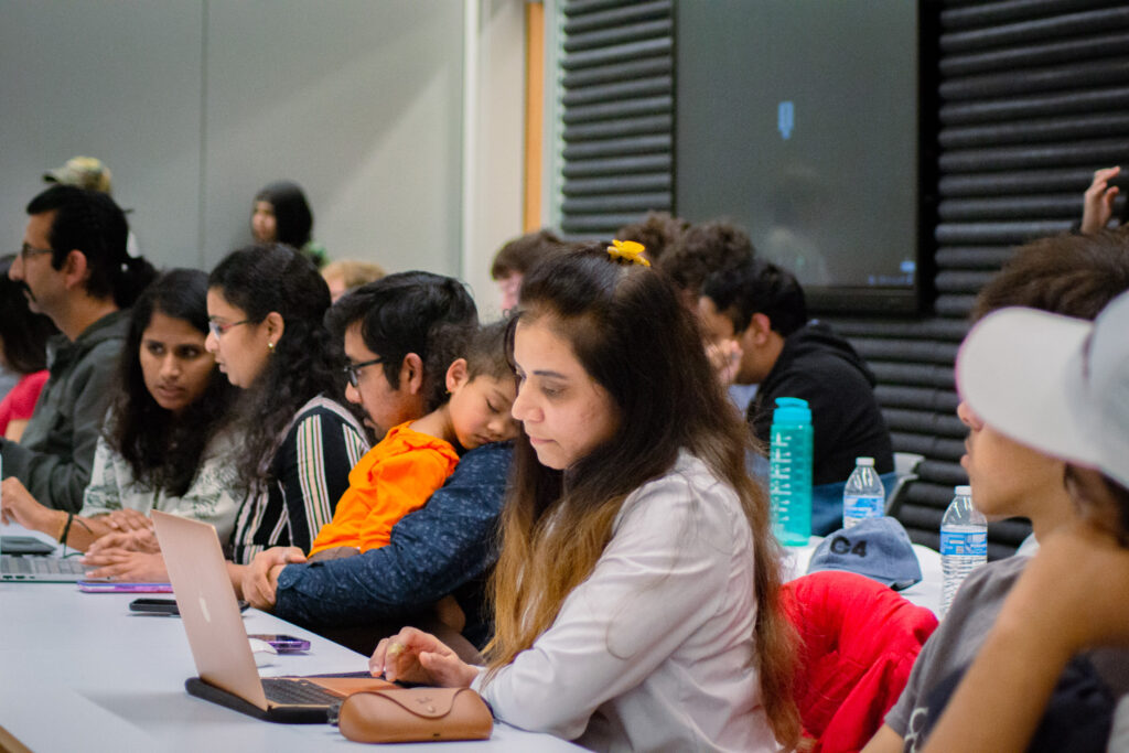 students sitting in classroom