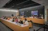 rows of students sitting in classroom